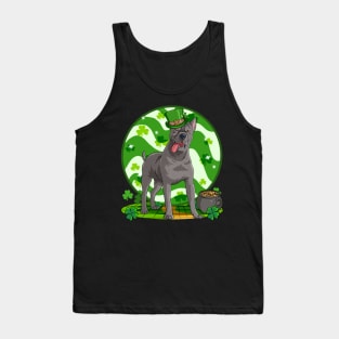 Cane Corso Dog St Patricks Day Leprechaun Tank Top